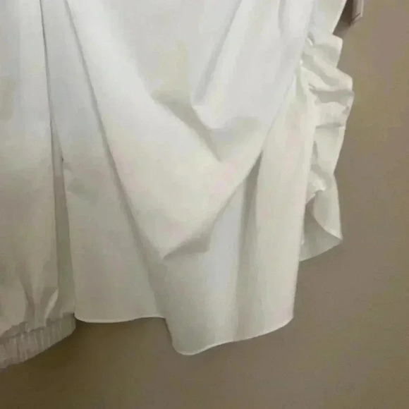 1. State Ruffle Edge One Shoulder Shirting Top - Picture 10 of 10